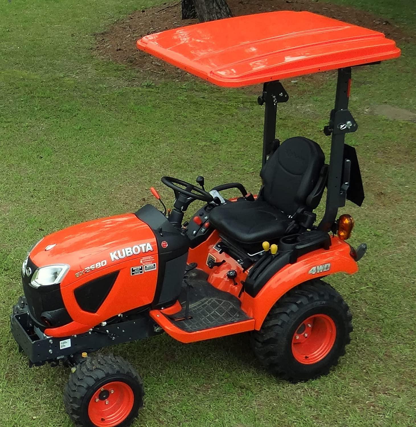 Kubota Tractor Canopy 45′′x50′′ Orange – Fits Various ROPS, Made in USA