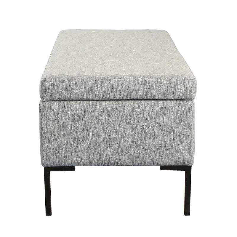 HomePop Metal-Leg Storage Bench