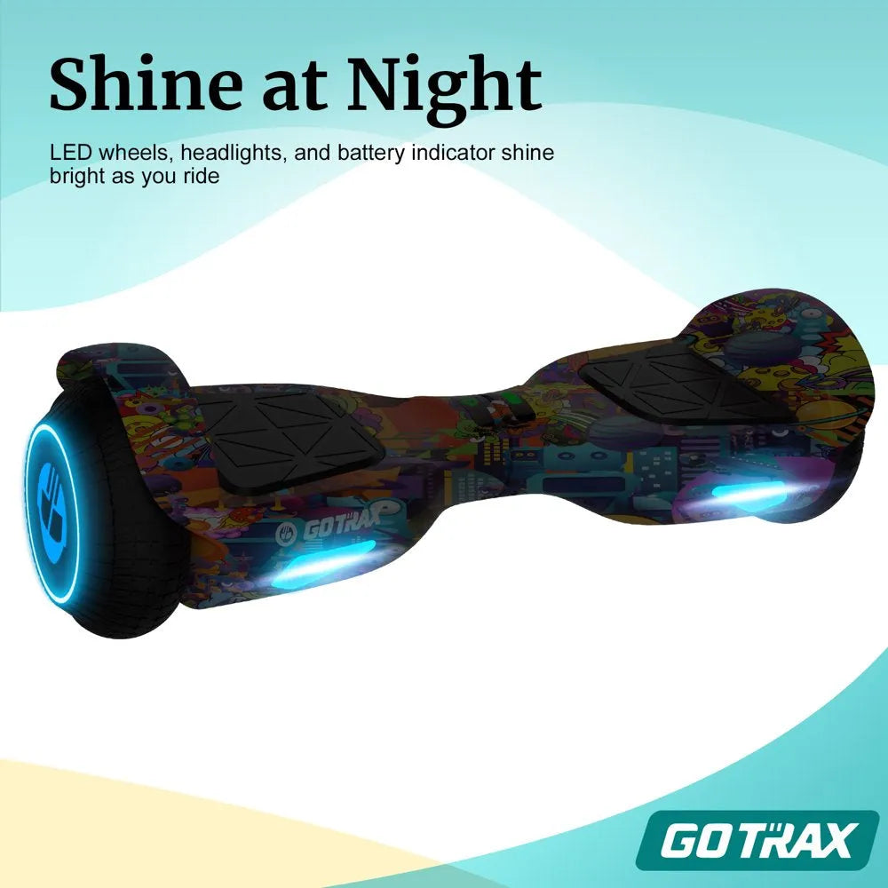GOTRAX Edge Hoverboard for Kids Adults, 6.5" Tires 6.2Mph & 2.5 Miles Self Balancing Scooter