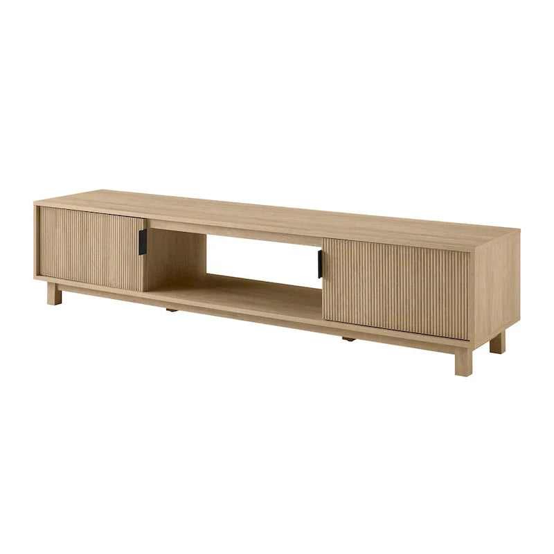 Middlebrook Designs Contemporary 70-Inch TV Stand with Fluted Doors