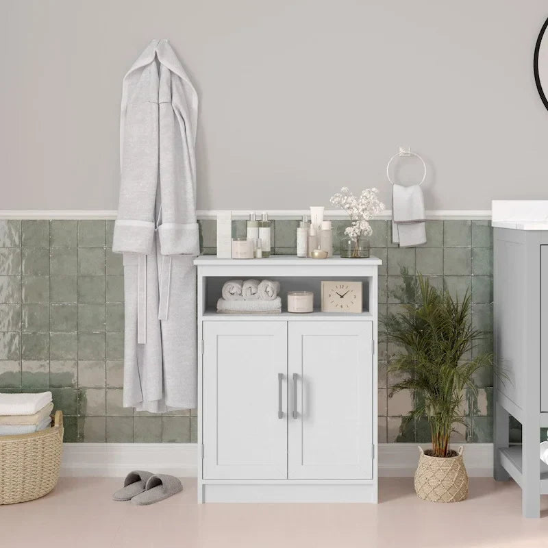 Magnetic Closure Floor Cabinet Organizer with Shelves