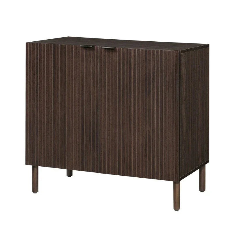 Merk 2-Door Walnut Cabinet