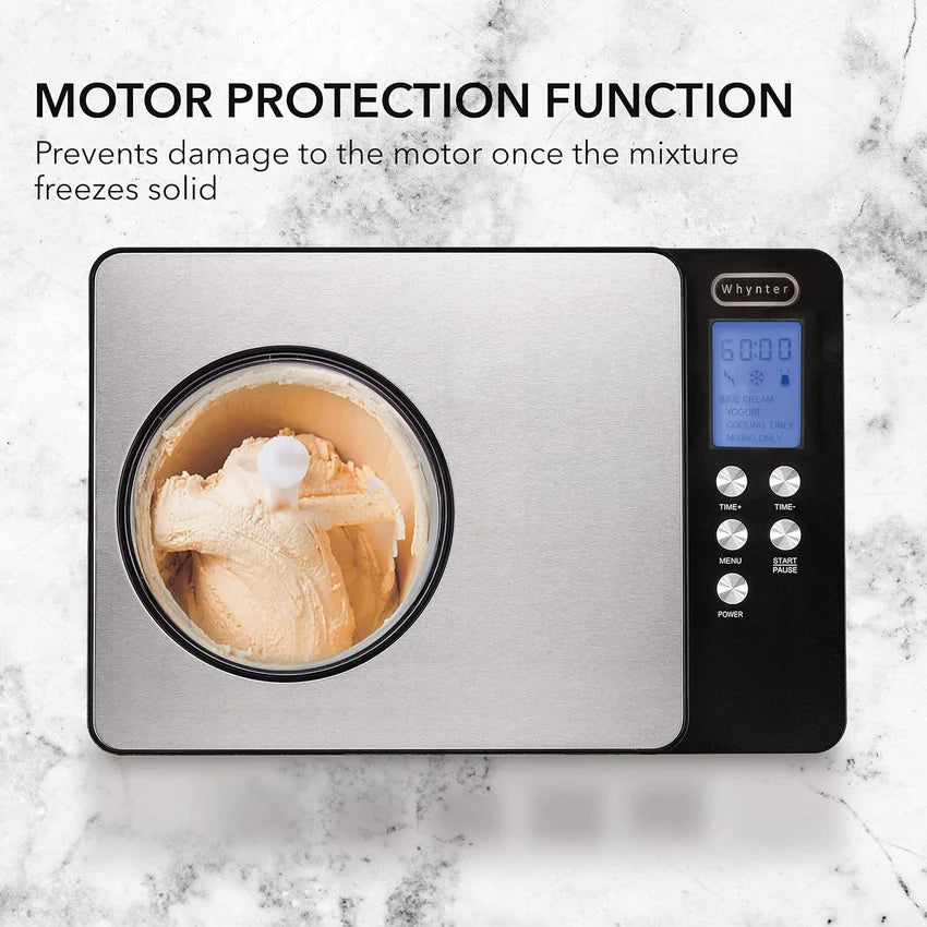 Whynter ICR-300SS 0.5-Quart Stainless Steel Rolled Ice Cream Maker With Compressor