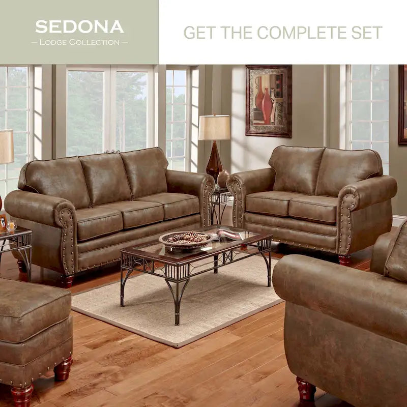 Sedona Arm Chair with Matching Ottoman - American Furniture Classics Model 9901-00-90