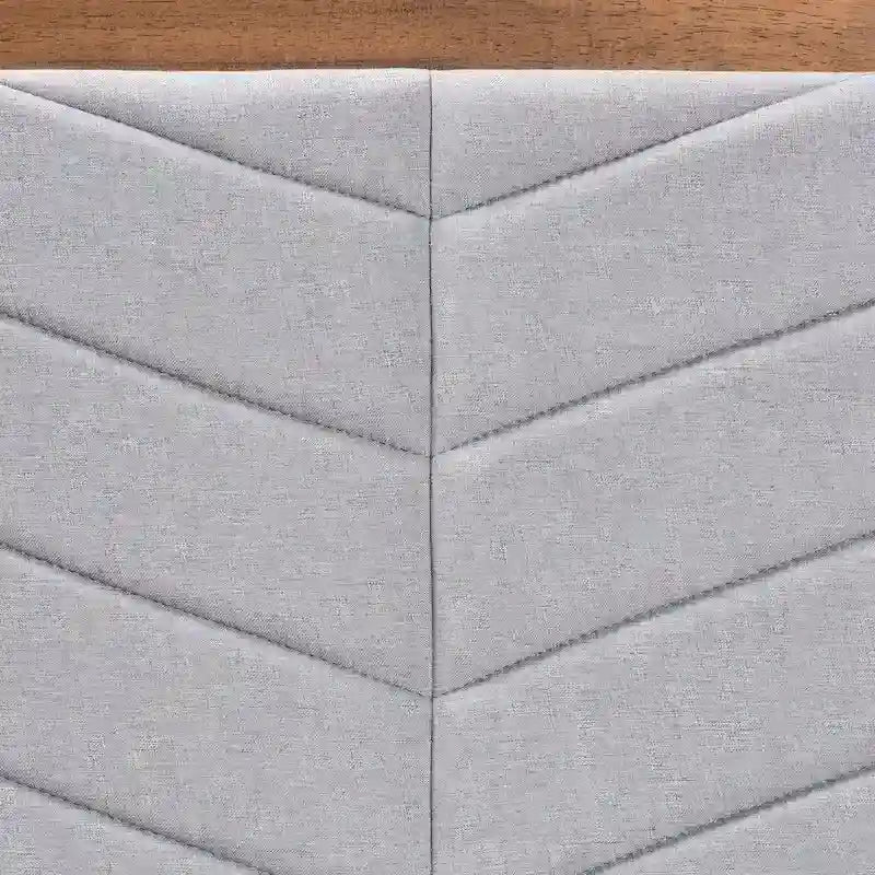 Iden Twin Headboard in Grey - Modern and Contemporary Fabric and Wood Design