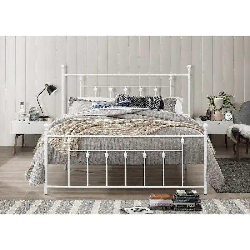 Melia Metal Bed Frame with Platform Design