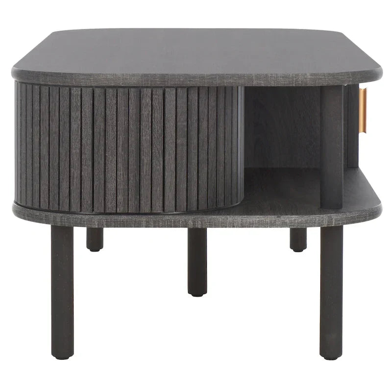 SAFAVIEH Home Tealla 2-Door Tambour Coffee Table - 43"W x 22"D x 17"H