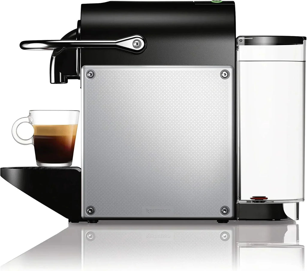 Nespresso Pixie Espresso Machine by DeLonghi, 19-Bar Pump, Compact Aluminum Design, Silver, 1100ml