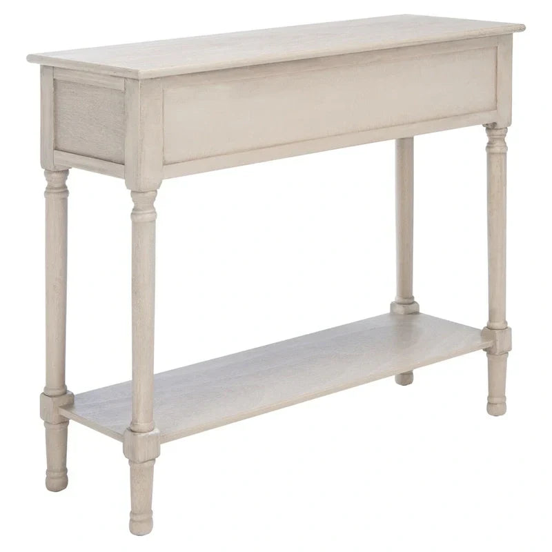 SAFAVIEH Leonia Console Table with 2 Drawers - Dimensions: 35.5" W x 13" L x 29.5" H
