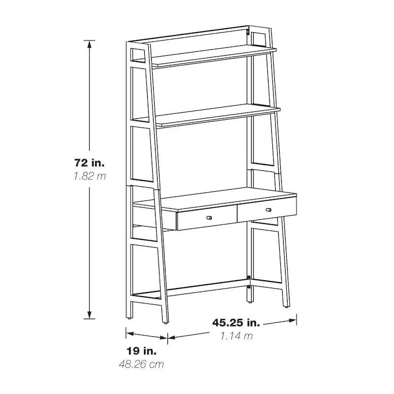 Lancaster 45-Inch Ladder Desk