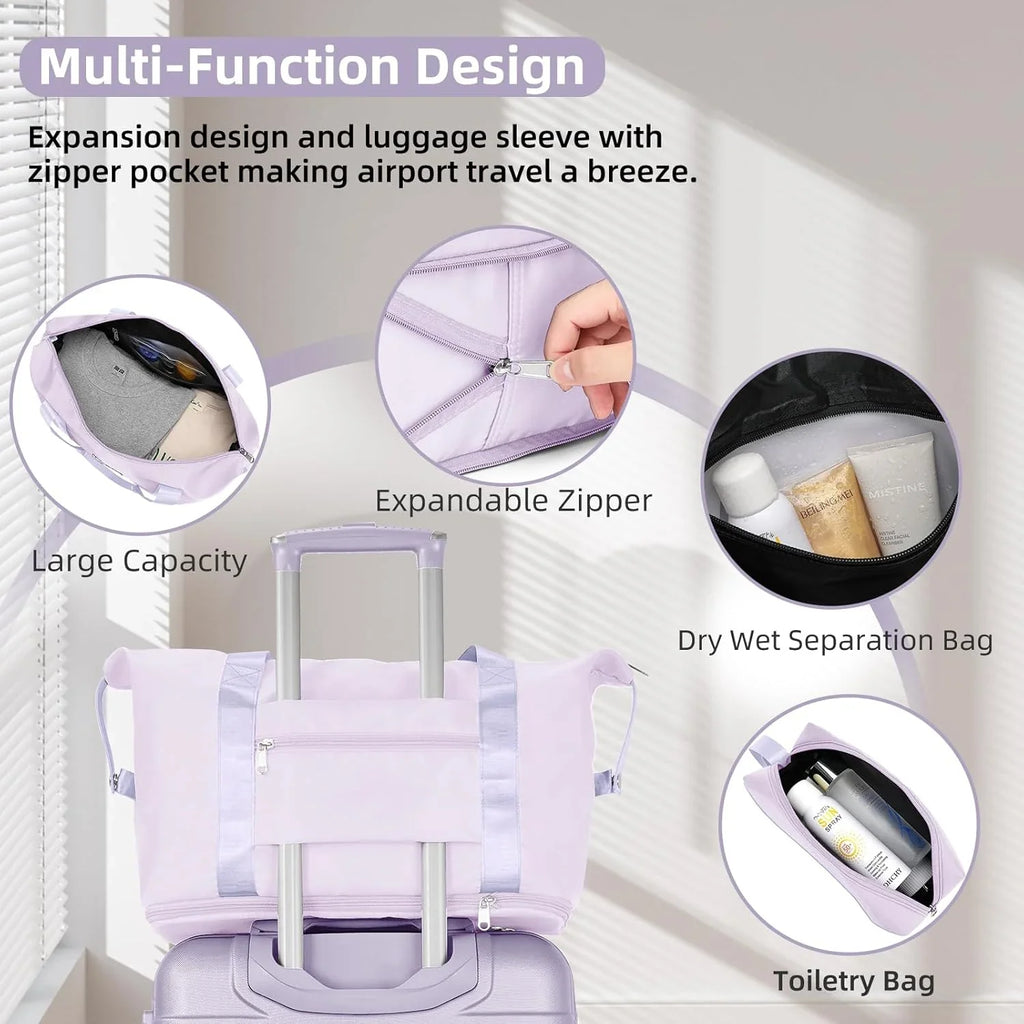 6-piece luggage set, expandable hardshell suitcase set with spinner wheels, lightweight rolling luggage set