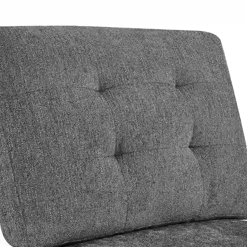 Grey Chenille L-Shaped Modular Sectional Sofa Set with Three Individual Chairs and Three Corner Pieces - Dimensions: 116W x 89.5D x 36.5H