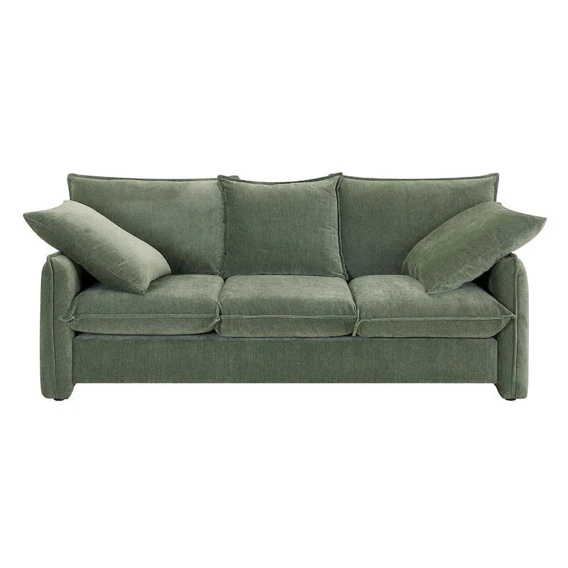 Mid-Century Modern 3-Seat Sofa – Perfect for Living Rooms, Apartments, Lounges, and Bedrooms