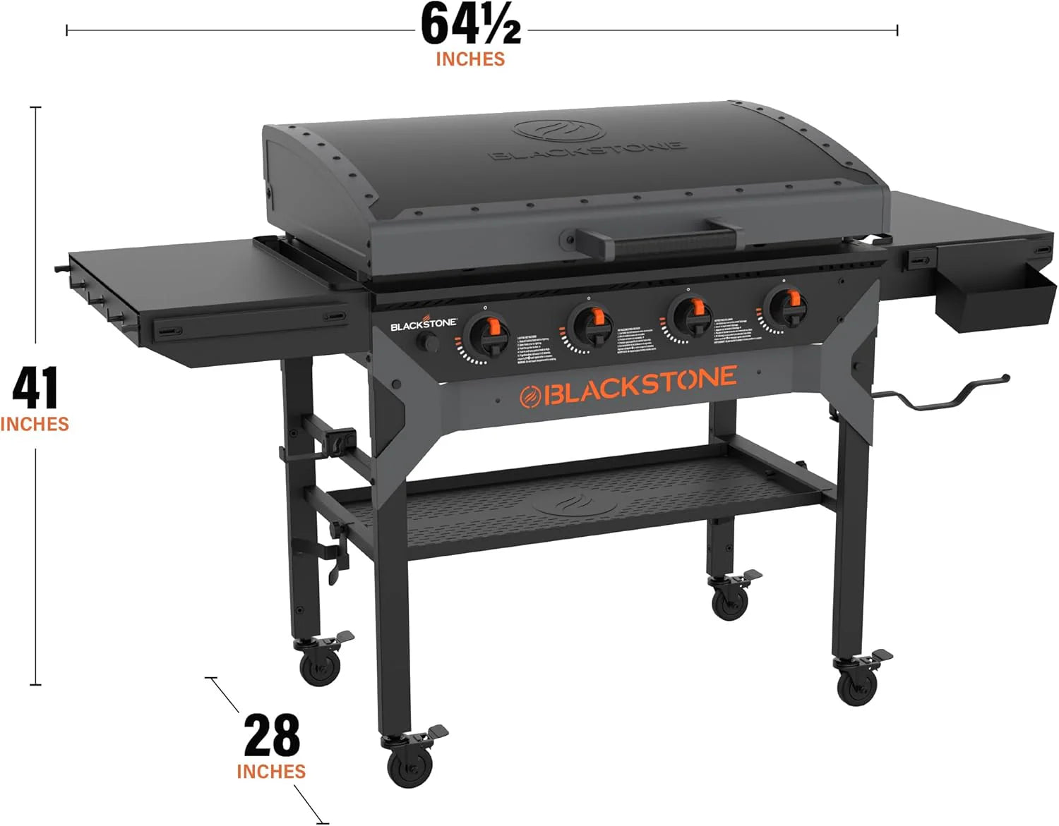 Iron-Forged 36" Omnivore Griddle �� Premium Powder-Coated Steel with Reinforced Hood, Black Finish