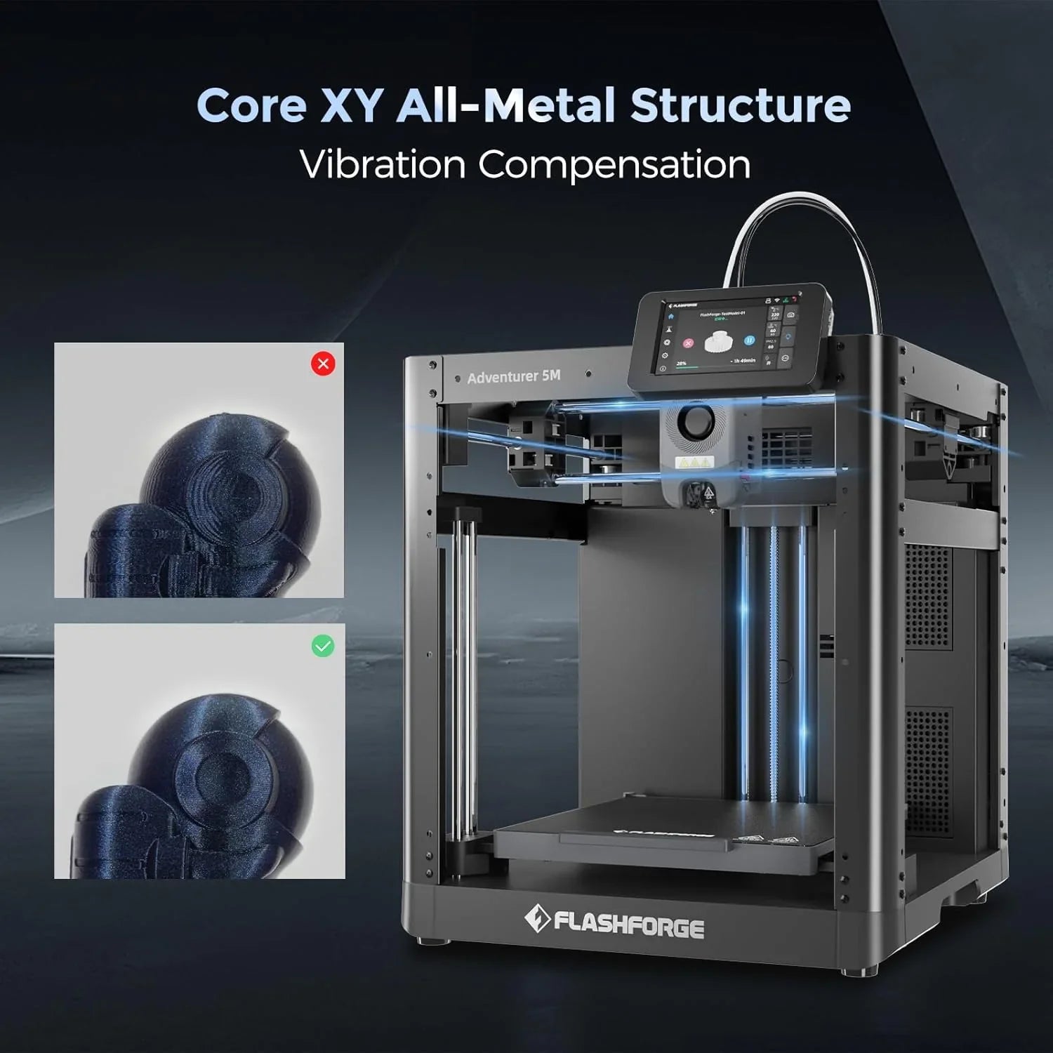 Adventurer 5M 3D Printer with Fully Auto Leveling