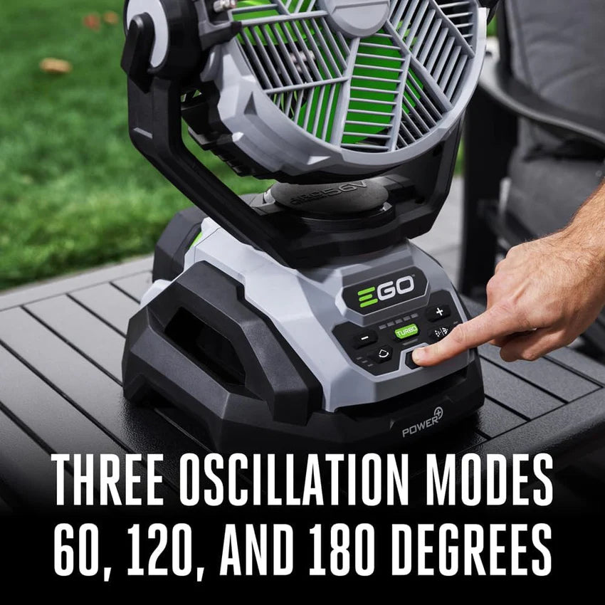 POWER+ Portable Misting Fan - 18" Outdoor Electric, 5 Speeds