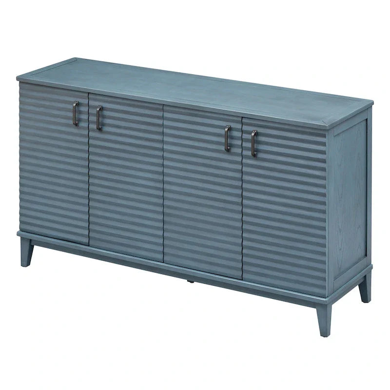 Large 4-Door Sideboard Buffet with Adjustable Shelves for Ample Storage