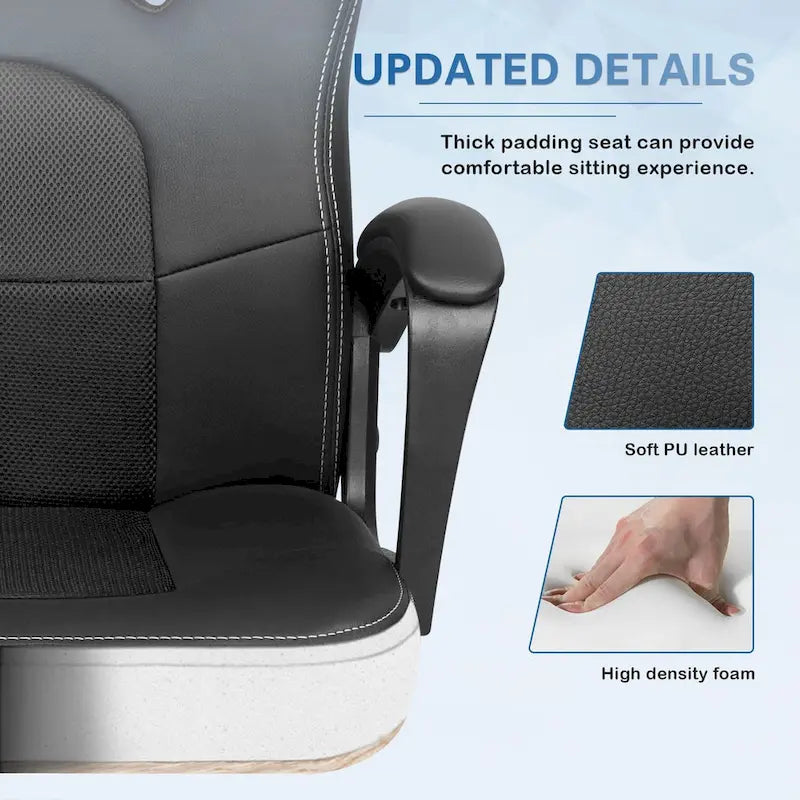 Homall Ergonomic High-Back Leather Gaming and Office Chair