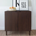 Merk 2-Door Walnut Cabinet