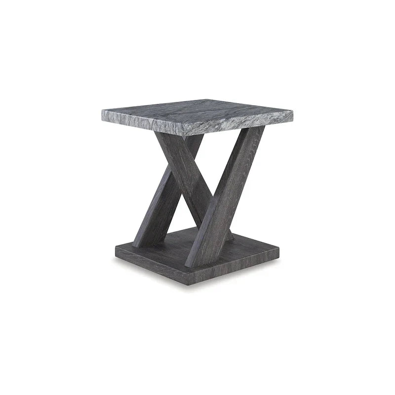 Signature Design by Ashley Bensonale Gray 3-Piece Table Set - Dimensions: 48W x 24D x 18H