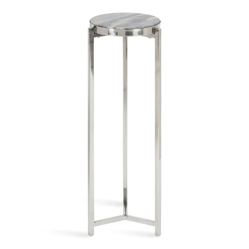 Kate and Laurel Aguilar Glamorous Drink Table - 9x9x23 Inches