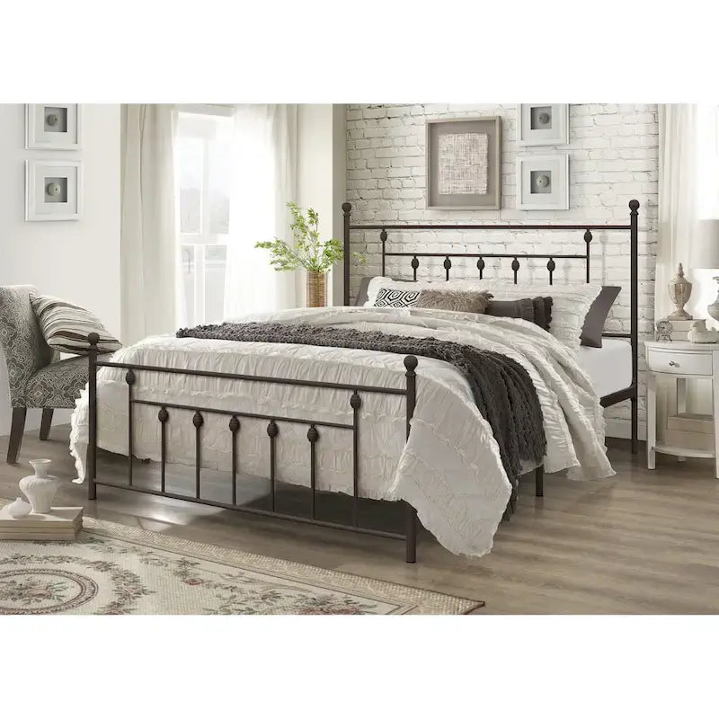 Melia Metal Bed Frame with Platform Design