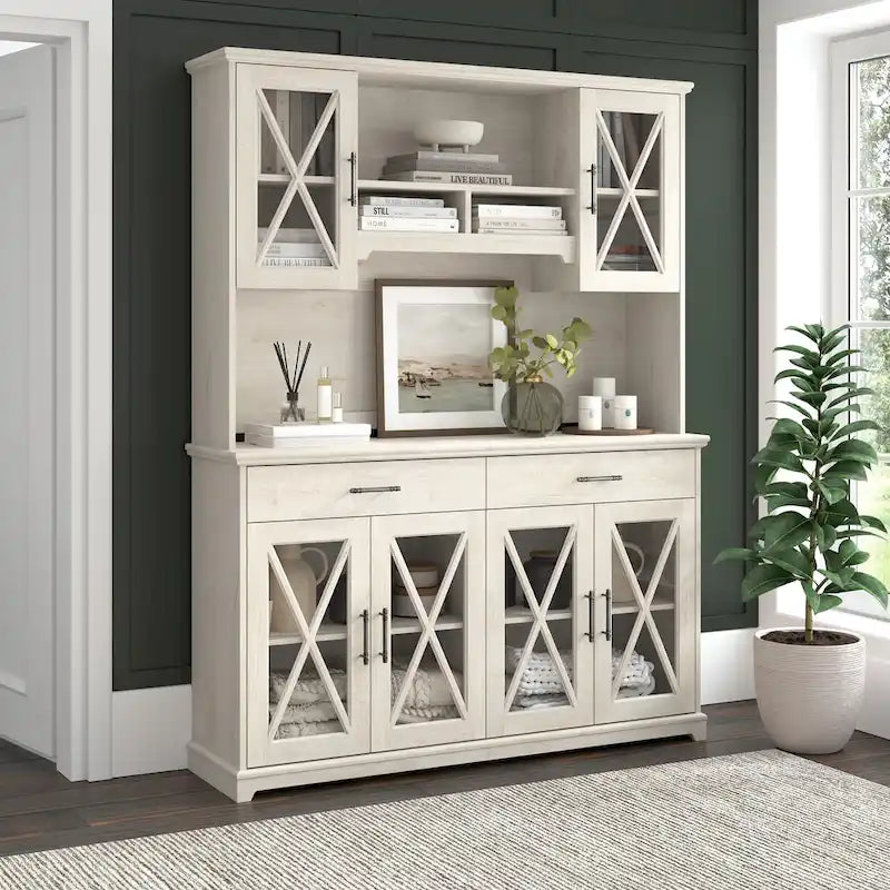 Lennox 60-Inch Buffet Cabinet with Drawers by Bush Furniture
