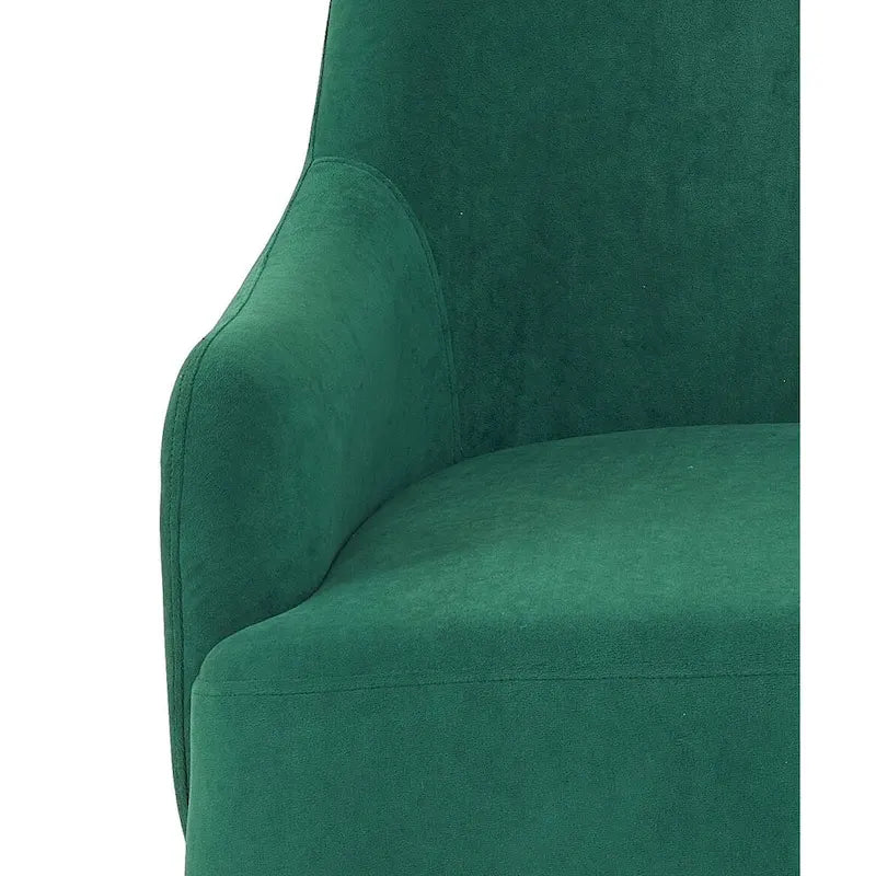 Mid-Century Velvet Accent Chair with Slope Arms