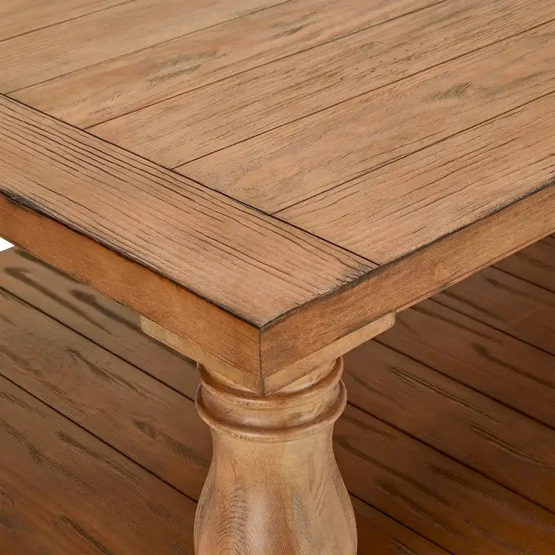 iNSPIRE Q Artisan Edmaire 55-Inch Light Natural Baluster Coffee Table