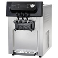 2200W Commercial Ice Cream Machine, 3 Flavor Soft Serve Ice Cream Machine, 5.3-7.4 Gal/Hr, with LCD Touch Screen, Automatic Cleaning, High Productivity for Home Snack Bar & Restaurants