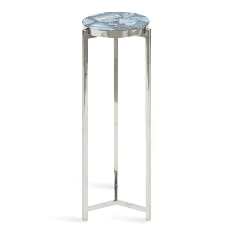 Kate and Laurel Aguilar Glamorous Drink Table - 9x9x23 Inches