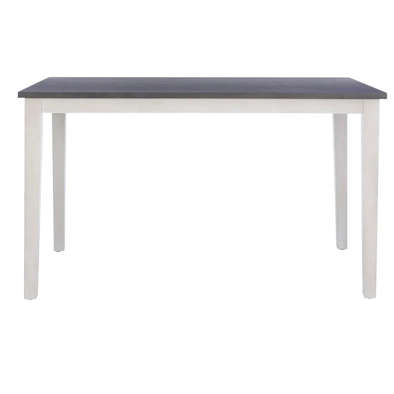 McKee White Acacia Wood Counter-Height Dining Table