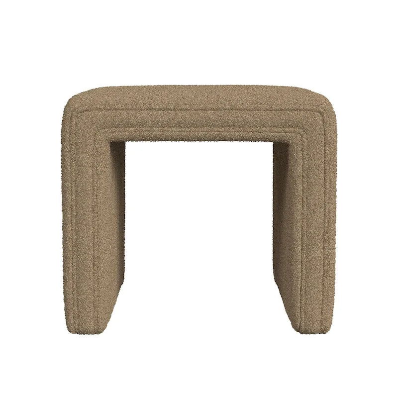 HomePop Contemporary Channel-Designed Ottoman