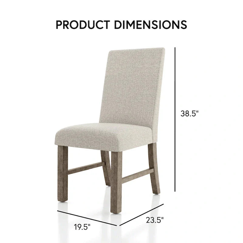 Jusk Rustic Grey Wood 5-Piece Dining Set by Furniture of America