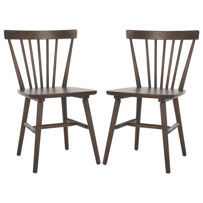 SAFAVIEH Signa Spindle Farmhouse Dining Chair Set (2 Chairs) - Dimensions: 20" W x 20" D x 33" H