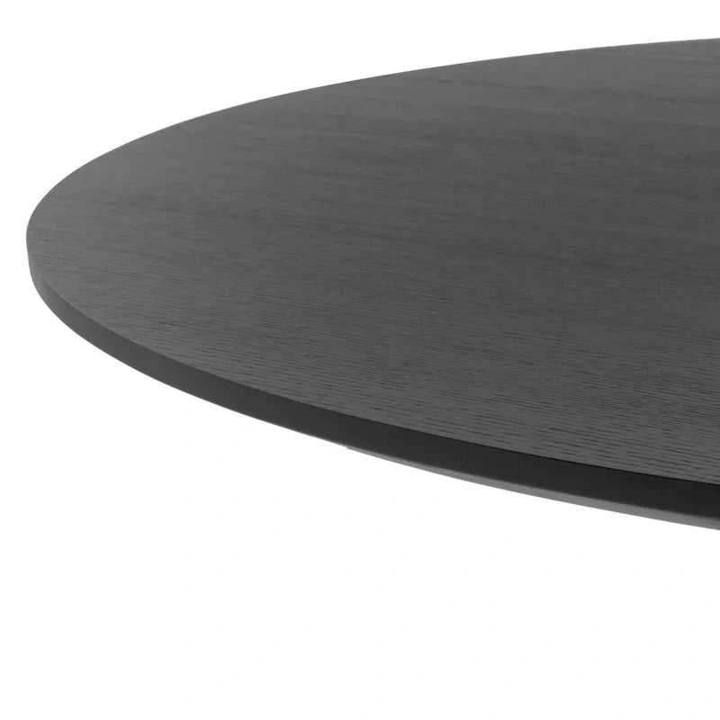 SAFAVIEH Couture Meiko 46-Inch Round Dining Table - Dimensions: 46" W x 46" D x 30" H