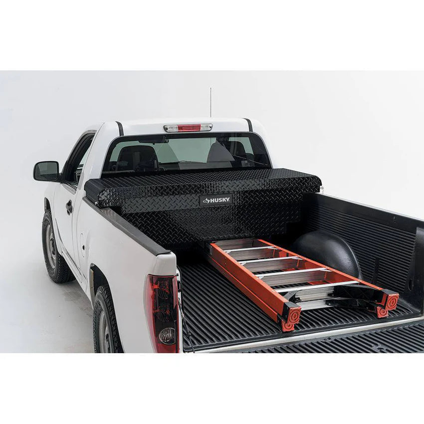 61.86 Matte Black Aluminum Low Profile Truck Tool Box for Mid-Size Trucks