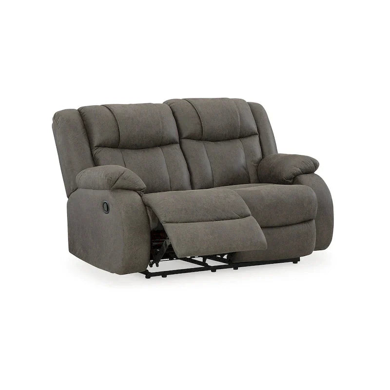 Signature Design by Ashley First Base Gray 3-Piece Upholstery Set - Dimensions: 86W x 40D x 41H