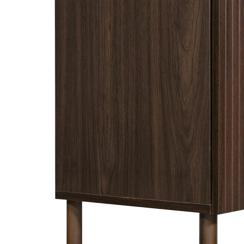 Merk 2-Door Walnut Cabinet