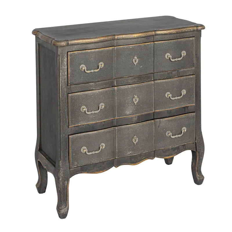 Rustic 3-Drawer Dresser with Distressed Finish