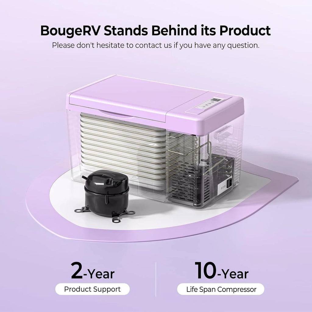 12 Volt Refrigerator 12V Car Fridge 23 Quart Portable Freezer Compressor Cooler 12/24V DC 110~240 Volt AC for Truck Van RV Camper SUV Travel Camping Road Trips Tailgating -7��~50��