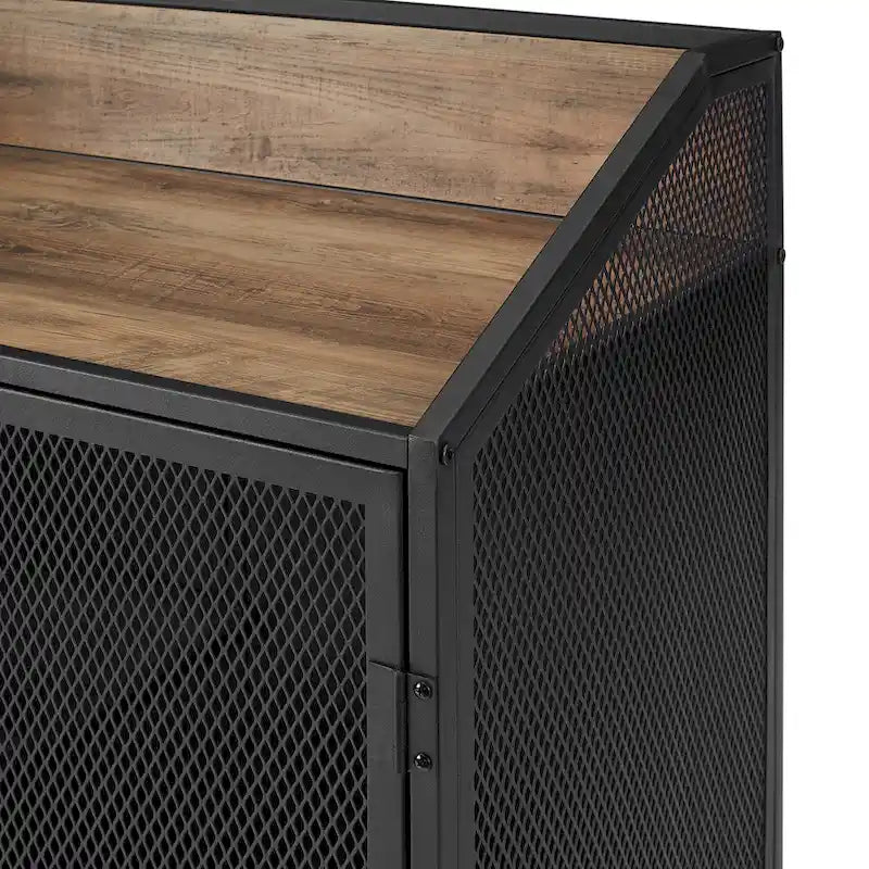 Middlebrook Pierpont Industrial-Style Mesh Bar Cabinet