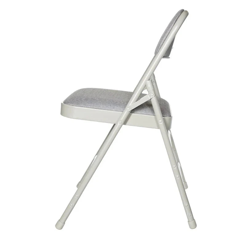 Hampden Furnishings Bernadine Collection Set of 4 Fabric Triple Brace Folding Chairs