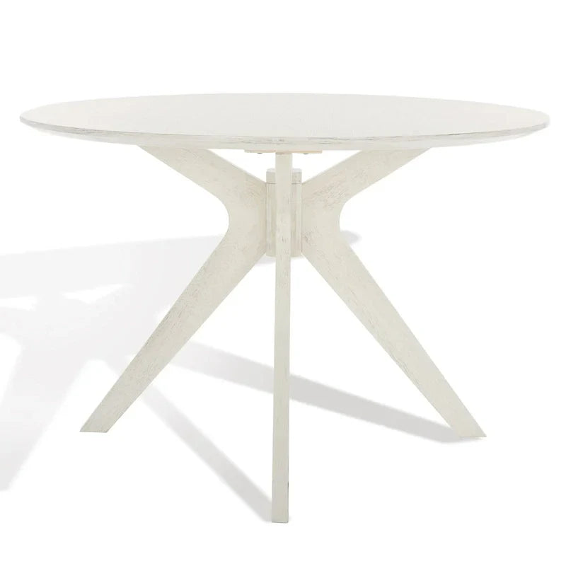 SAFAVIEH Couture Meiko 46-Inch Round Dining Table - Dimensions: 46" W x 46" D x 30" H