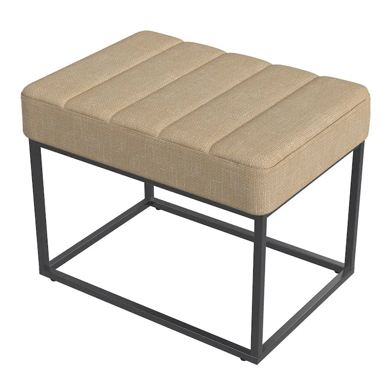 HomePop Theodore Upholstered Ottoman
