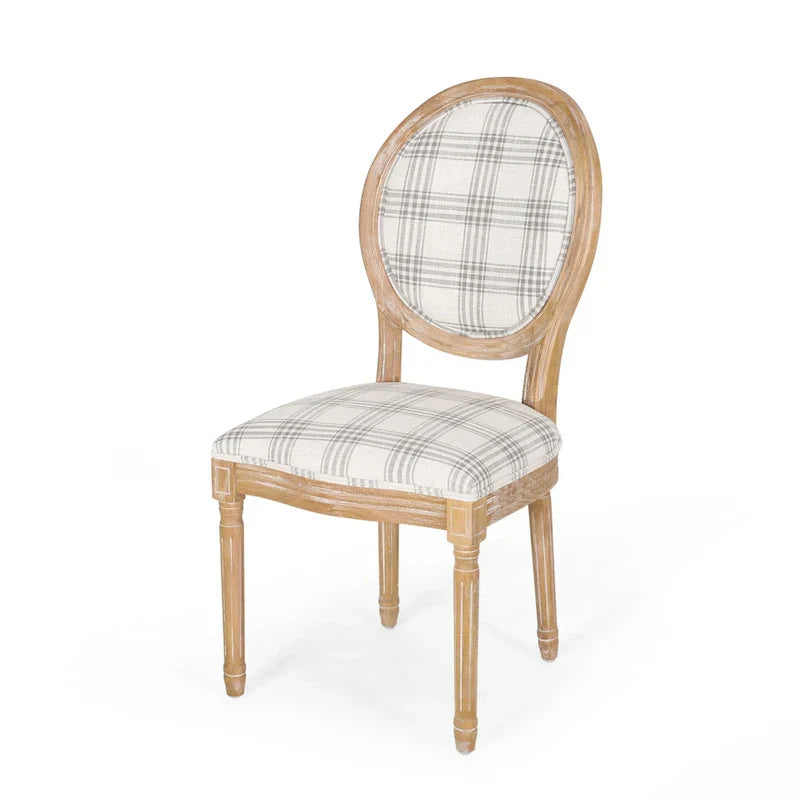 Set of 2 Phinnaeus French Country Fabric Dining Chairs by Christopher Knight Home