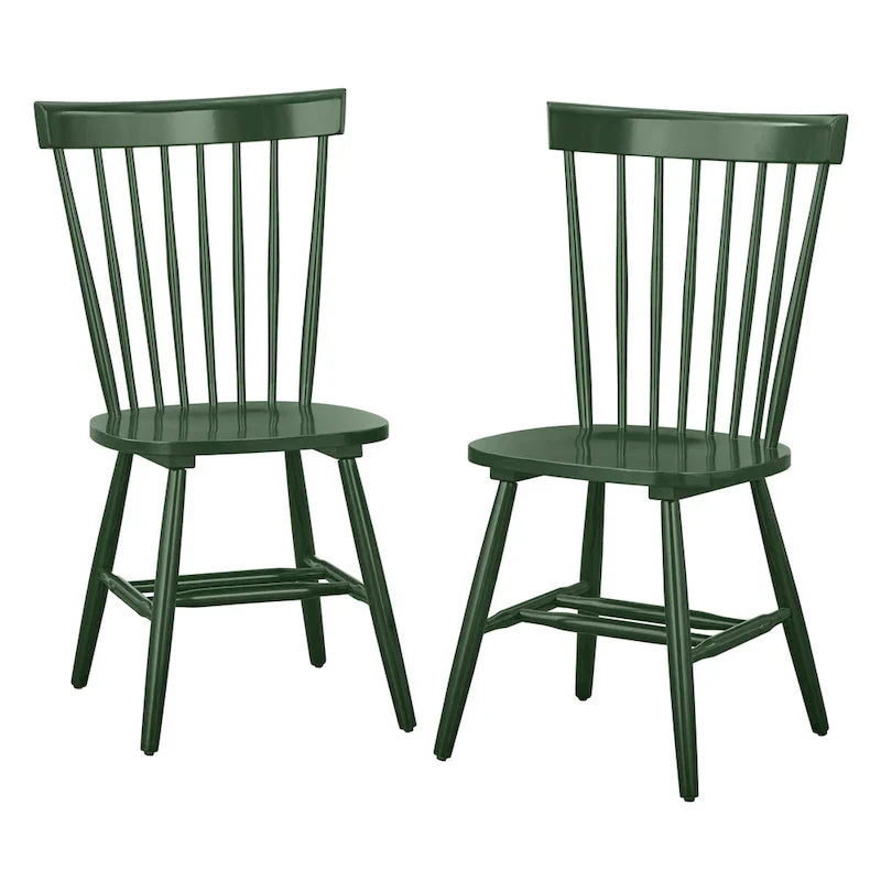 Set of 2 Venice Solid Wood Spindle Dining Chairs by Simple Living