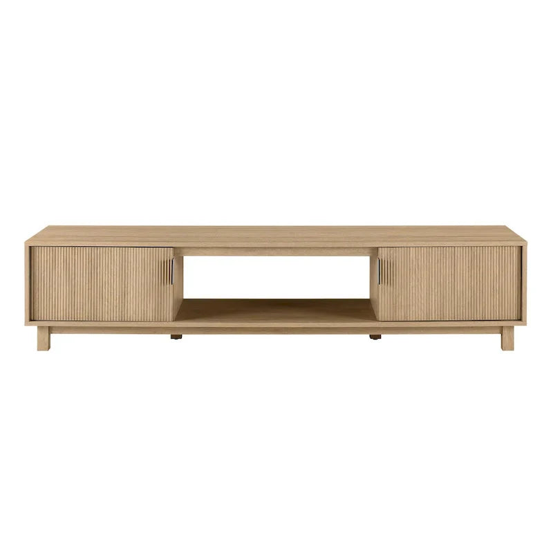 Middlebrook Designs Contemporary 70-Inch TV Stand with Fluted Doors