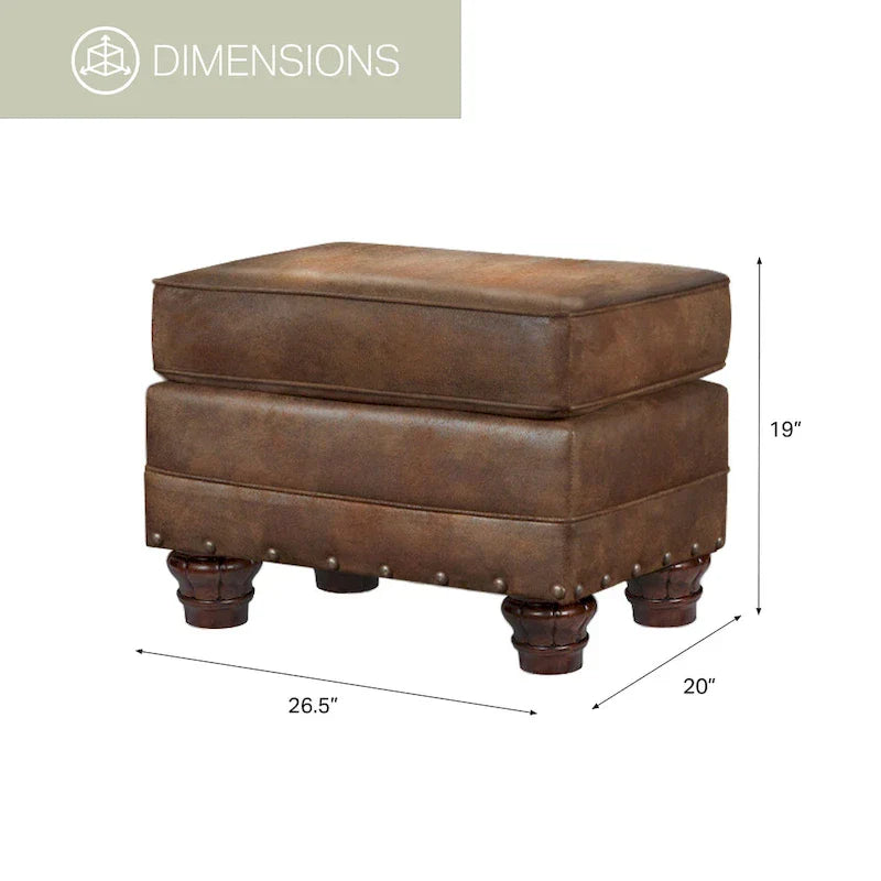 Sedona Arm Chair with Matching Ottoman - American Furniture Classics Model 9901-00-90