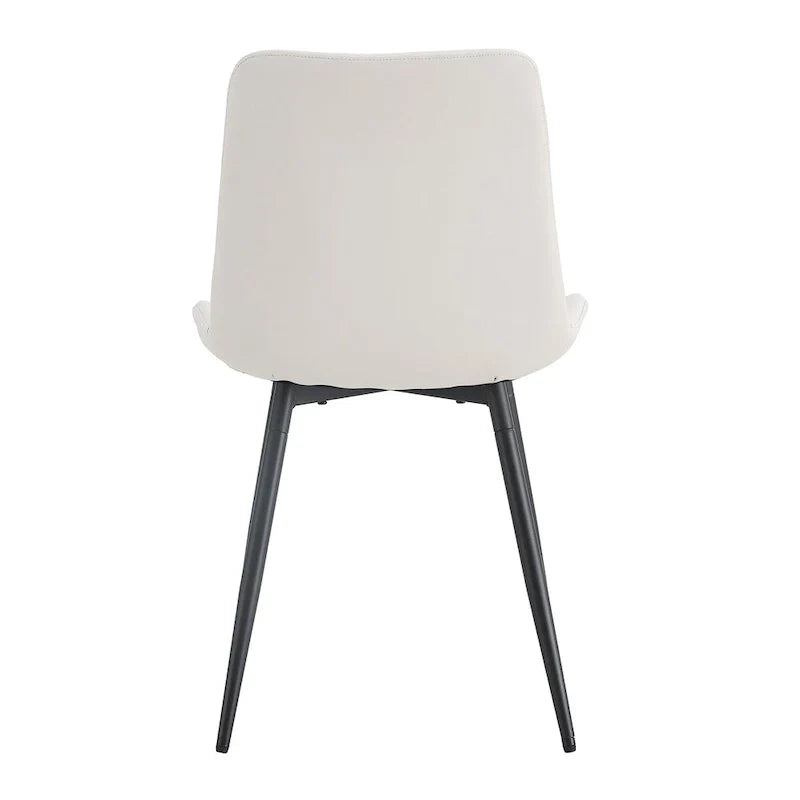 Set of 4 Modern Artificial Leather Dining Chairs for Kitchen